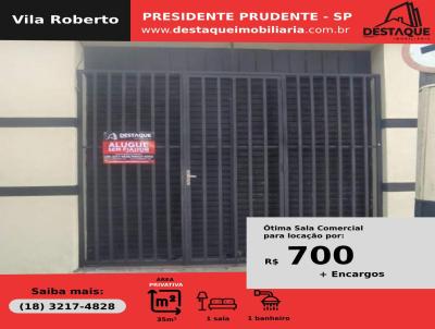 Salo Comercial para Locao, em Presidente Prudente, bairro Vila Roberto, 1 banheiro