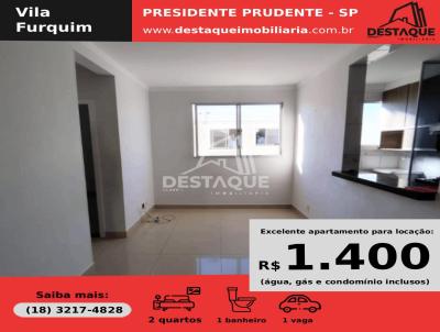 Apartamento para Locao, em Presidente Prudente, bairro Vila Furquim, 2 dormitrios, 1 banheiro, 1 vaga
