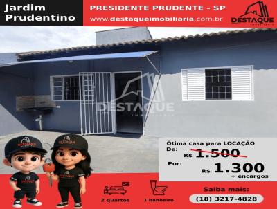 Casa para Locao, em Presidente Prudente, bairro Jardim Prudentino, 2 dormitrios, 1 banheiro