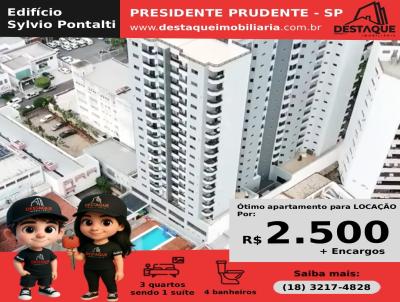 Apartamento para Locao, em Presidente Prudente, bairro Bosque, 3 dormitrios, 4 banheiros, 1 sute, 1 vaga