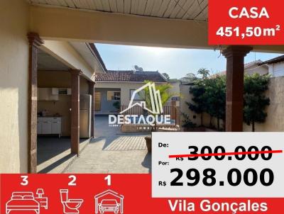 Casa para Venda, em Santo Anastcio, bairro Vila Gonales, 3 dormitrios, 2 banheiros, 1 vaga